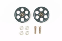 Tamiya 95454 Mini 4WD HG Lightweight 19mm Aluminum Ball-Race Rollers (Ringless/Gun Metal)