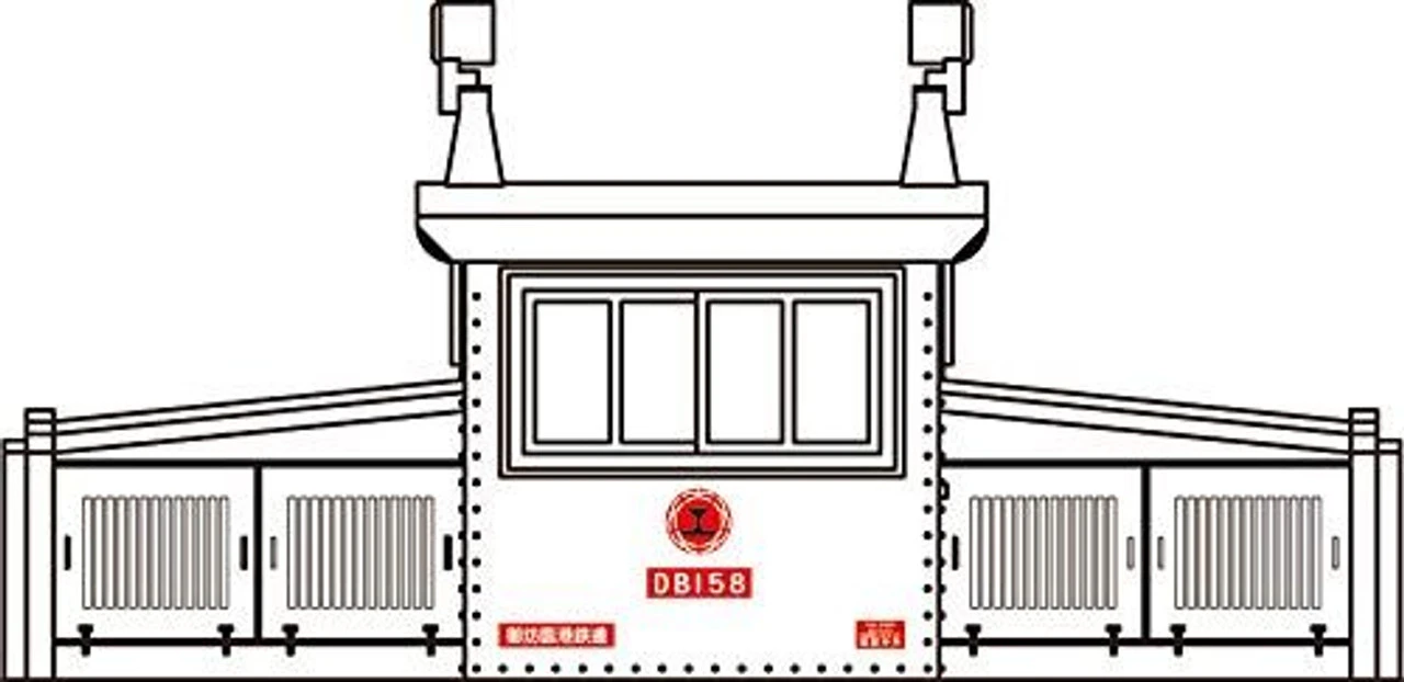 Tsugawa Yokou 14050 Kishu Railway Diesel Locomotive DB158 Early Type W/Motor (N Scale) 3 Tsugawa Yokou 14050 Kishu Railway Diesel Locomotive DB158 Early Type W/Motor (N Scale) - Image 3