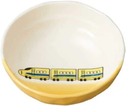 Banko Ware (Banko-yaki) Serial Bowl Bullet Train Yellow
