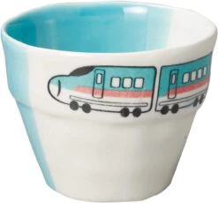 Banko Ware (Banko-yaki) Cup Bullet Train Emerald