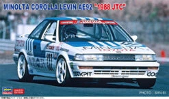 Hasegawa 1/24 Minolta Corolla Levin AE92 '1998 JTC' Plastic Model