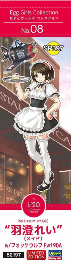 Hasegawa SP397 Egg Girls Collection No. 08 1/20 Rei Hazumi W/ Focke-Wulf Fw 190 Non-scale Kit -Model Toys 49678345219719 55728.1550651109
