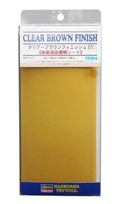Hasegawa TF-914 Clear Brown Finish 1 Sheet (90 X 200mm)