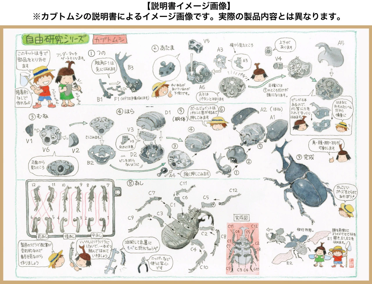 Fujimi Research Series Hercules Beetle Special Edition W/Commentary Ver.2 Plastic Model 2 Fujimi Research Series Hercules Beetle Special Edition W/Commentary Ver.2 Plastic Model - Image 2