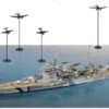 Pit-Road 1/700 Royal Navy Battleship Queen Elizabeth VS German Air Force Plastic Model
