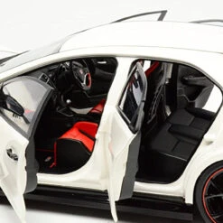 Ebbro 81066 Honda CIVIC TYPE R 2015 (Japanese License Plate) ChampionShip White 1/18 Scale -Model Toys 6 56468.1496133653