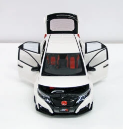 Ebbro 81066 Honda CIVIC TYPE R 2015 (Japanese License Plate) ChampionShip White 1/18 Scale -Model Toys 81066 d 30229.1497368345