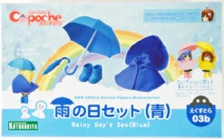 Kotobukiya ADE06 Cu-poche Extra Rainy Day's Coat And Umbrella Set Blue