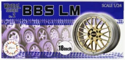 Fujimi 193434 W-2 1/24 Scale BBS LM 18 Inch Wheel & Tire Set