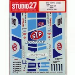 Studio27 ST27-DC694C BMW 635CSi Gp A STP InterTEC 1985 Decal For Tamiya 1/24